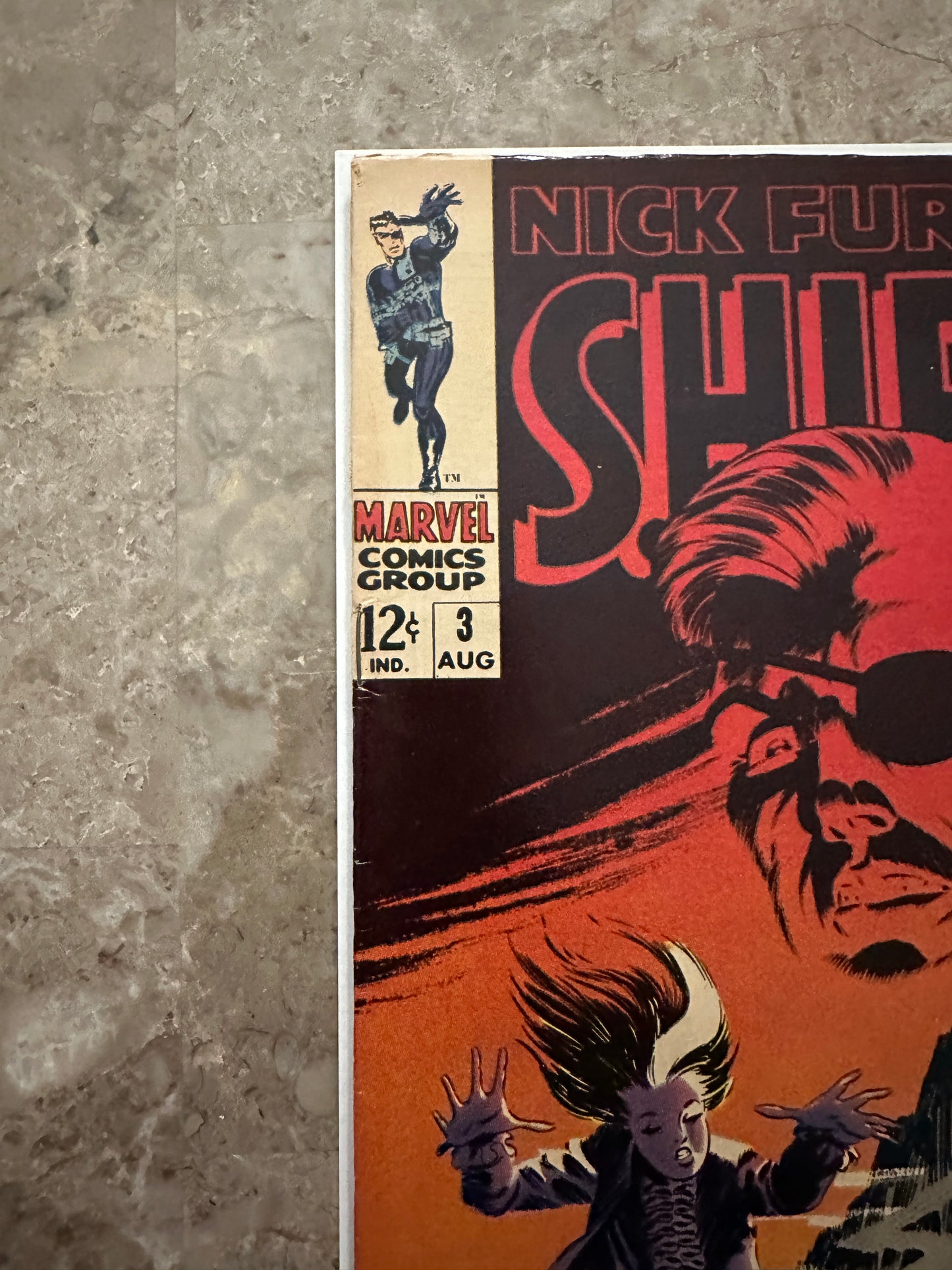 Nick Fury Agent of S.H.I.E.L.D #3 FN+ 6.5 (1968 Marvel) - Appears VF, Steranko