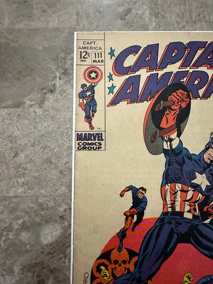 Captain America #111 FN+ 6.5 (1970 Marvel Comics)