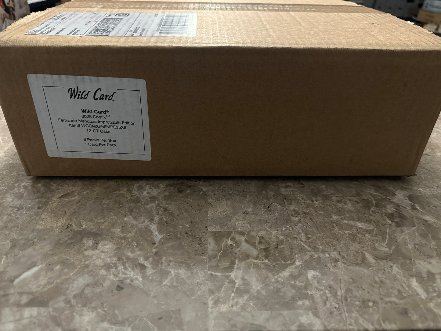 2025 Wild Card Comix Improbable 12 Box Case - Mendoza, Sealed, In Hand
