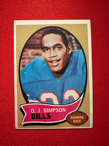 1970 Topps O.J. SIMPSON #90 Rookie Card RC - Buffalo Bills - Vintage