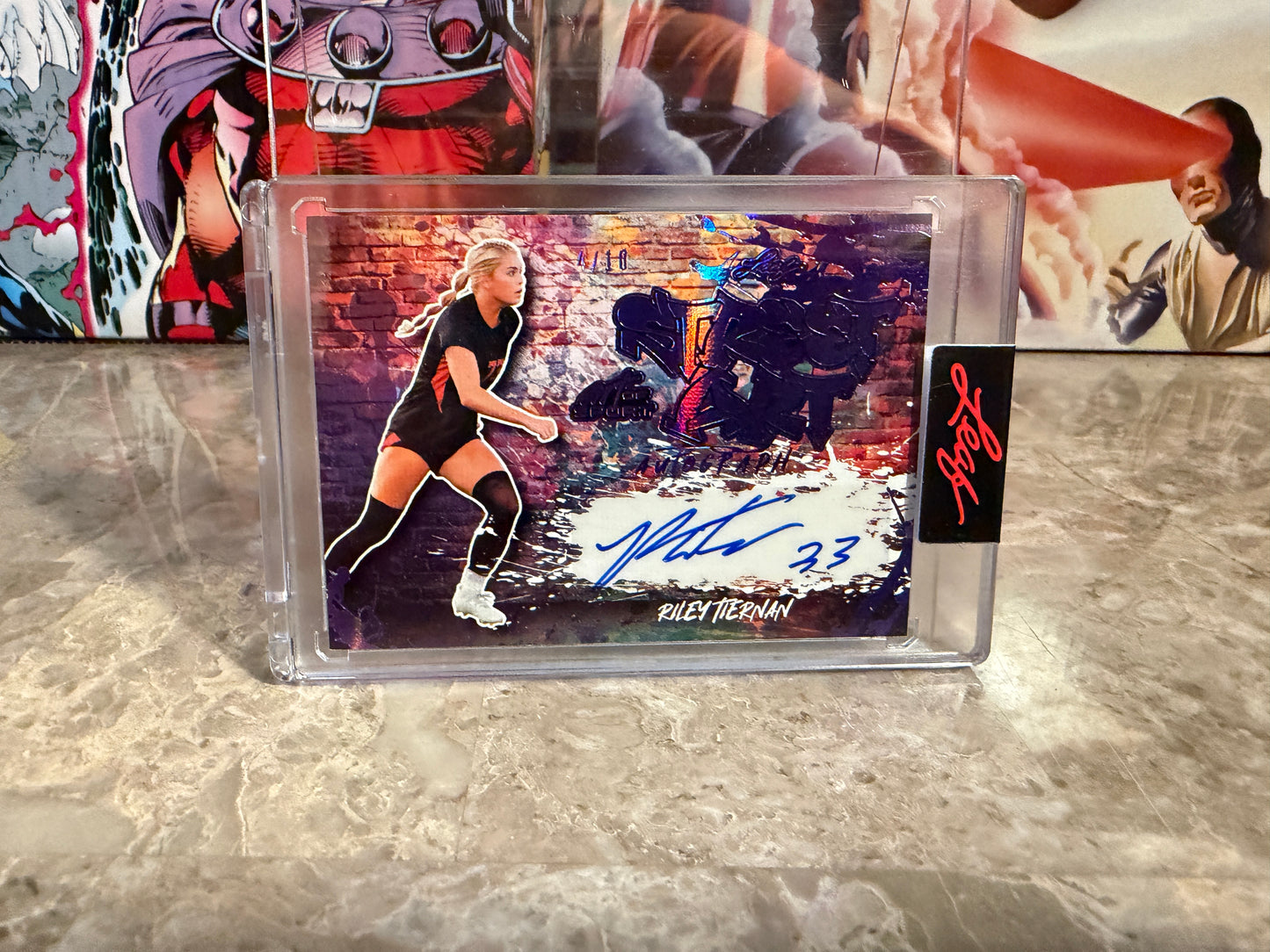 Riley Tiernan 2026 Leaf Art of Sport Street Art Auto Purple /10