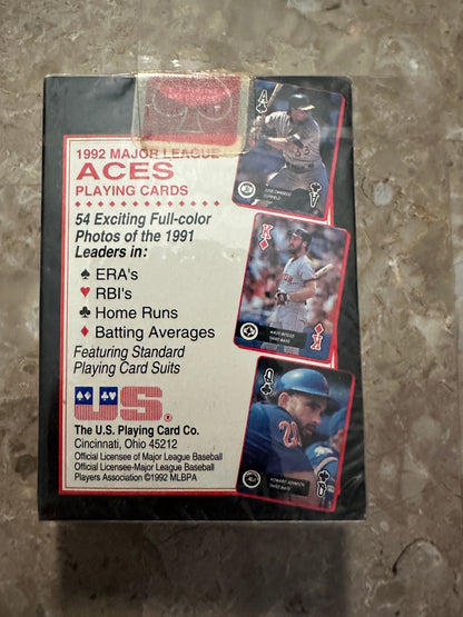 1992 Baseball Aces Playing Cards (Bicycle) - Factory Sealed