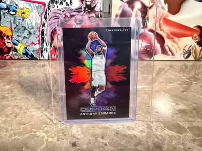 Anthony Edwards 2024-25 Panini Obsidian Basketball Black Color Blast SSP