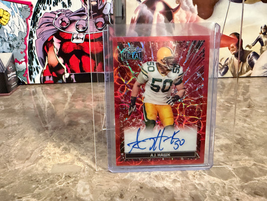 2026 Leaf Pro Set Metal AJ Hawk On-Card Auto Kaleidoscope 2/3
