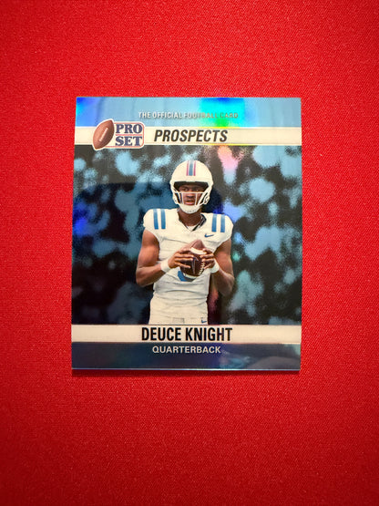 Deuce Knight 2026 Leaf Pro Set Metal Football Vintage Auto Platinum Bookend Lot