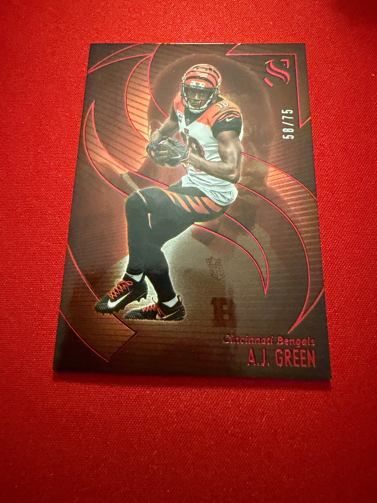 AJ Green 2025 Panini Silhouette Football Base Red /75 #10