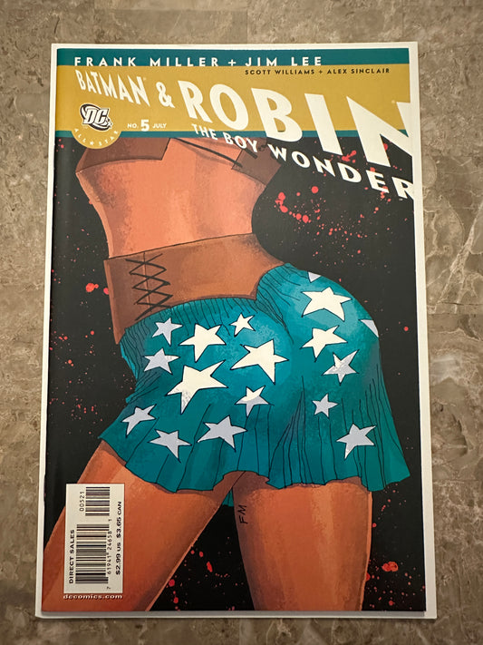 All Star Batman and Robin the Boy Wonder #5 Frank Miller Cover NM- 9.2 (2007 DC)