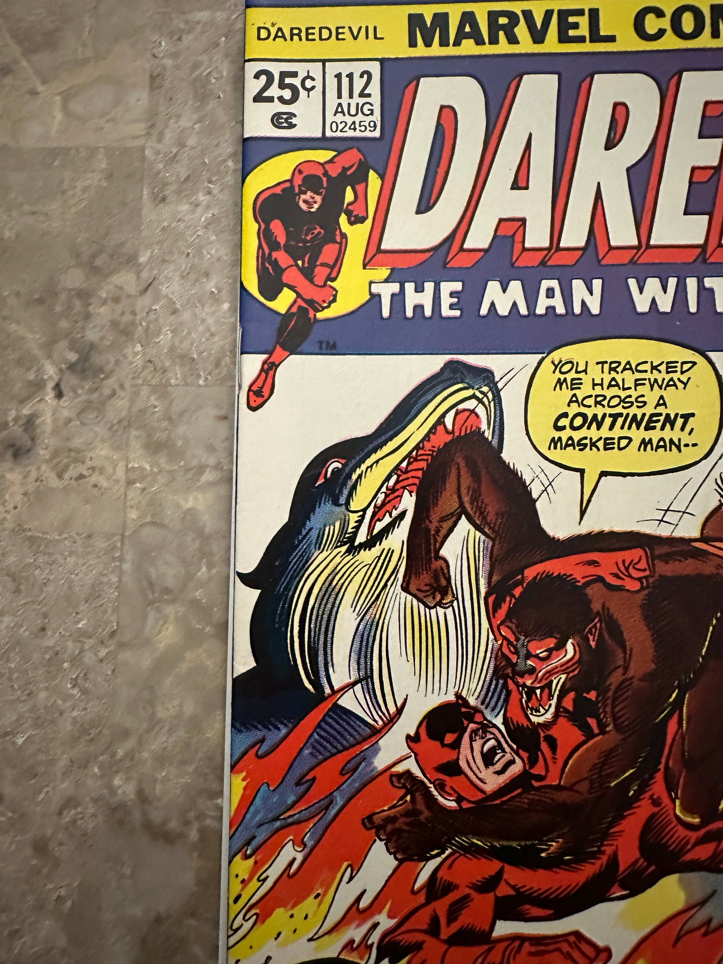 Daredevil #112 FN+ 6.5 (1974 Marvel) - Excellent color