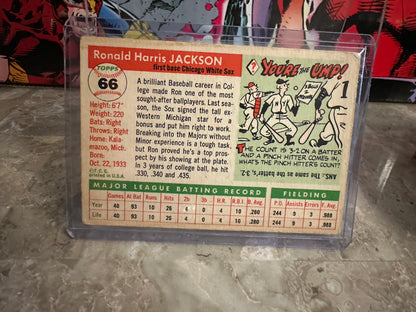 1955 Topps RON JACKSON #66 Rookie Card RC - Chicago White Sox - Vintage