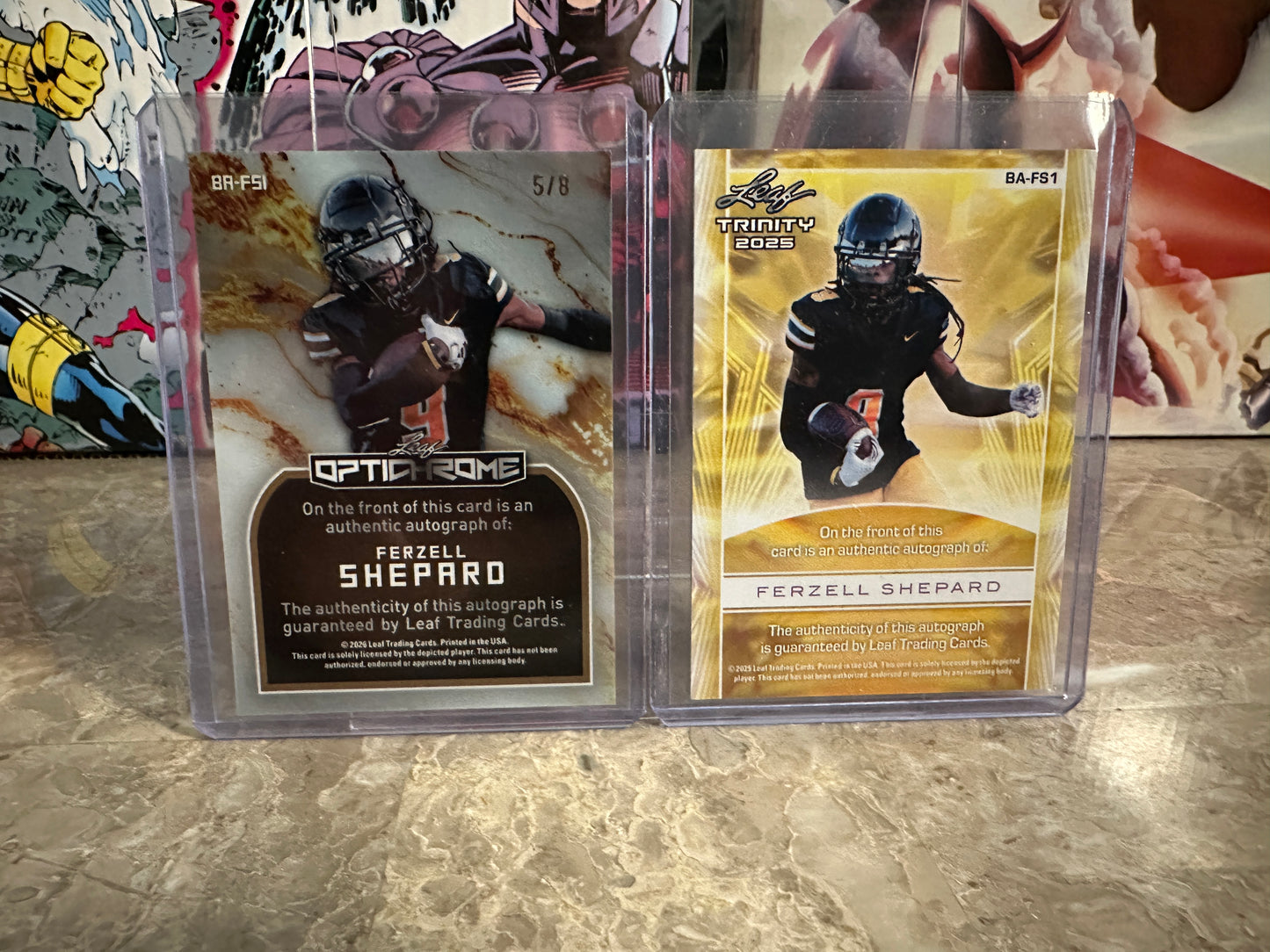 Ferzell Shepard AUTO DUO LOT 2026 Leaf Optichrome /8 & 2025 Trinity /35
