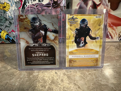 Ferzell Shepard AUTO DUO LOT 2026 Leaf Optichrome /8 & 2025 Trinity /35