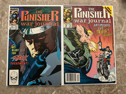 Punisher War Journal #1-14 High Grade Newsstand Starter Set (1988 Marvel)