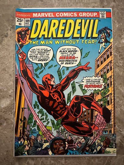 Daredevil #109 FN+ 6.5 (1974 Marvel)