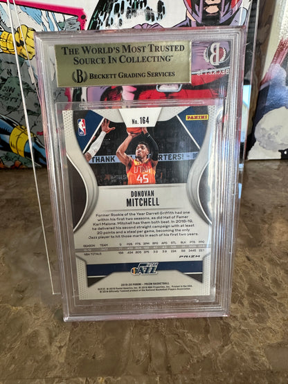Donovan Mitchell #164 Beckett 9.5 Mint+ (2019-20 Panini Prizm) - Pink Ice