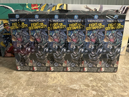 🦇 DC HeroClix: Fight For Gotham City – Booster Brick (12 Factory-Sealed Boosters + Legacy Card Pack)