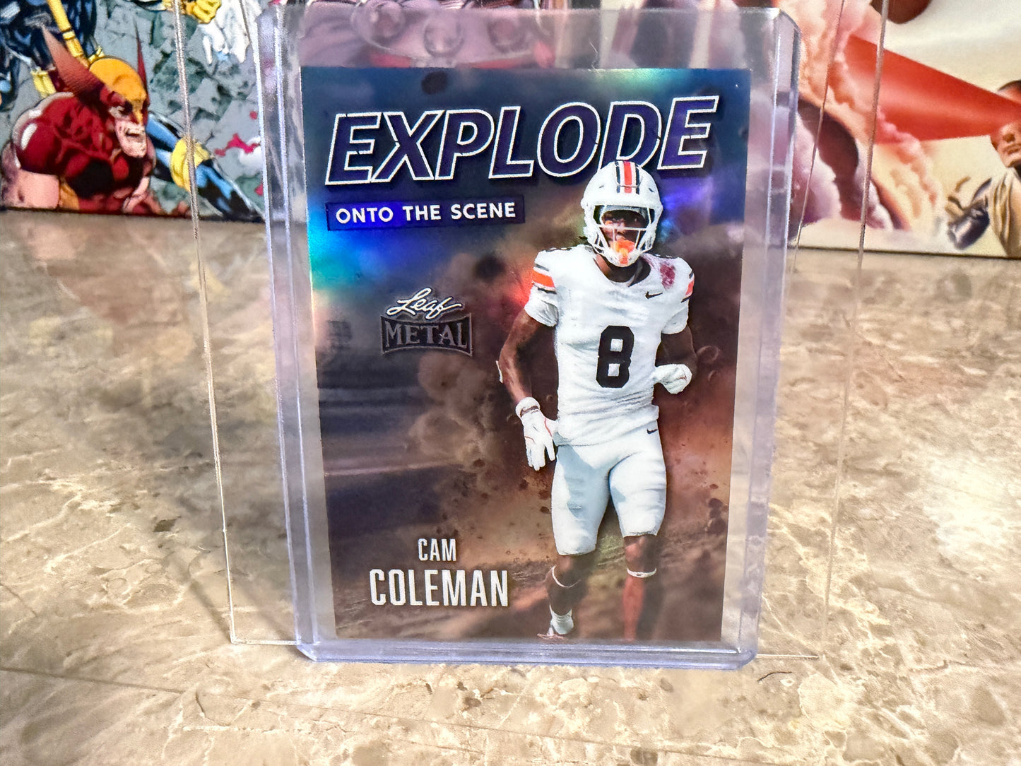 2026 Leaf Metal Football Cam Coleman Explode Onto The Scene Purple 7/7