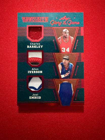 Barkley Iverson Embid 2025 Leaf Glory of the Game Tradition Game-Used /2