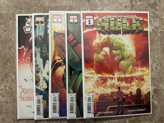 Hulk #1-3,5,6 Starter Set High Grade (2018 Marvel Comics)