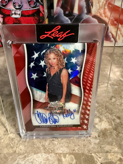 2026 Leaf Metal Independence Day Auto Christina Applegate “Kelly” Inscription /2