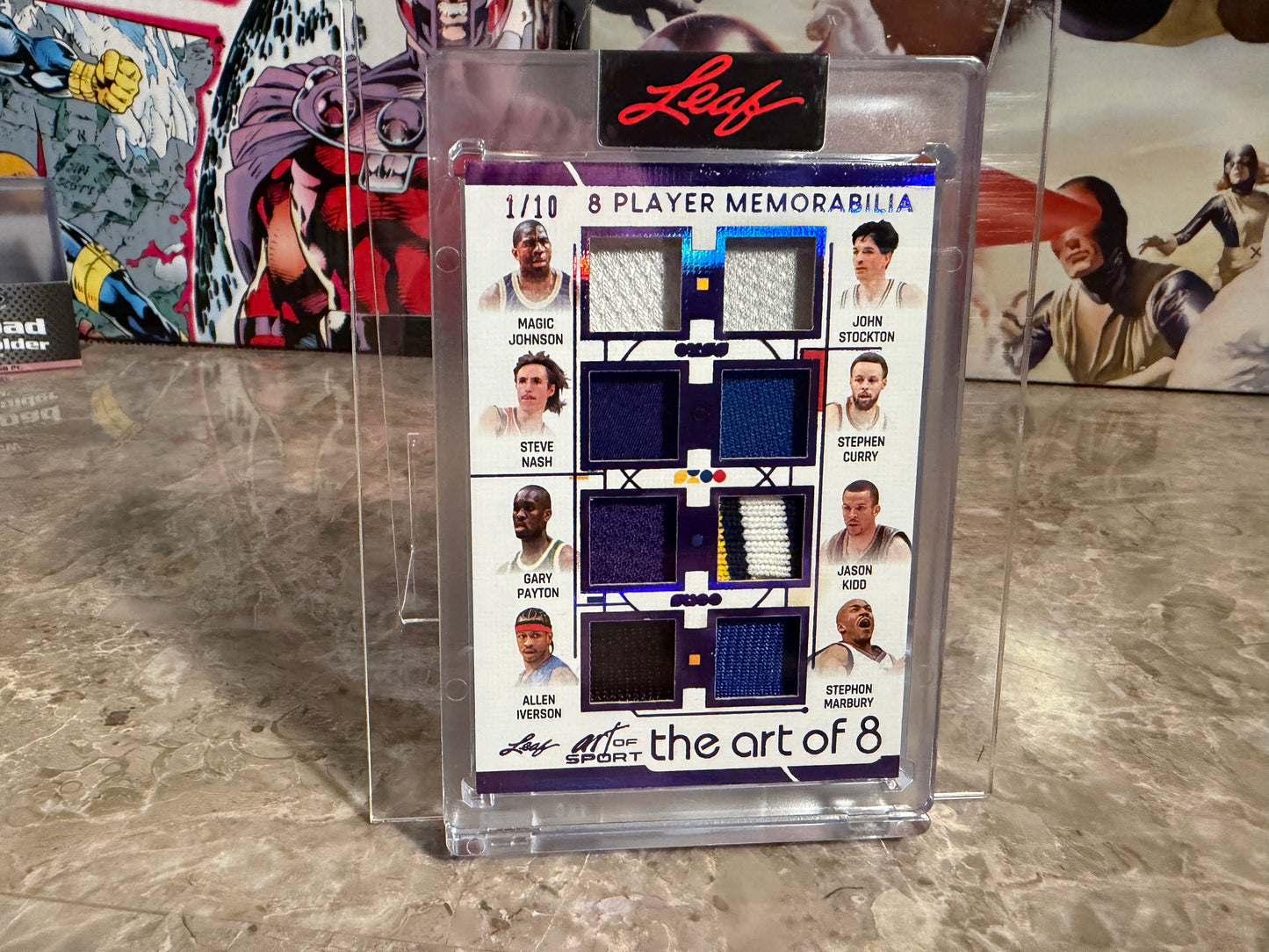 2026 Leaf Art of Sport 8-Patch Magic Curry Stockton Nash Payton Iverson Kidd PG 1/10