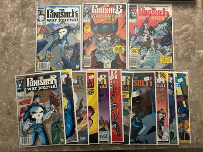 Punisher War Journal #1-14 High Grade Newsstand Starter Set (1988 Marvel)