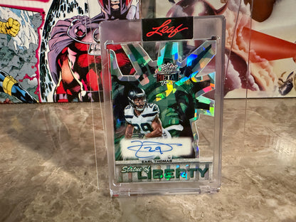 Earl Thomas 2026 Leaf Independence Day Statue Liberty Auto 1/1