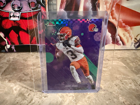 Jerry Jerry 2025 Topps Finest Football Base Common Purple X-Fractor /150 #86