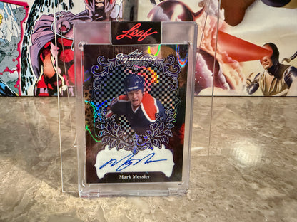 Mark Messier 2026 Leaf Signature Series Base Auto Purple Lava 1/1
