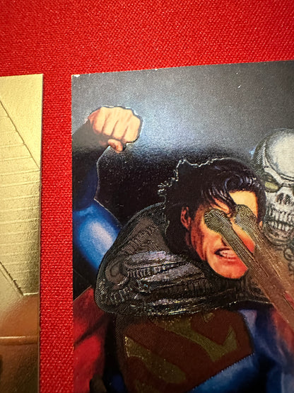 1994 Skybox DC Superman Platinum Series FG1/S4 Forged in Gold/Spectral-Etch