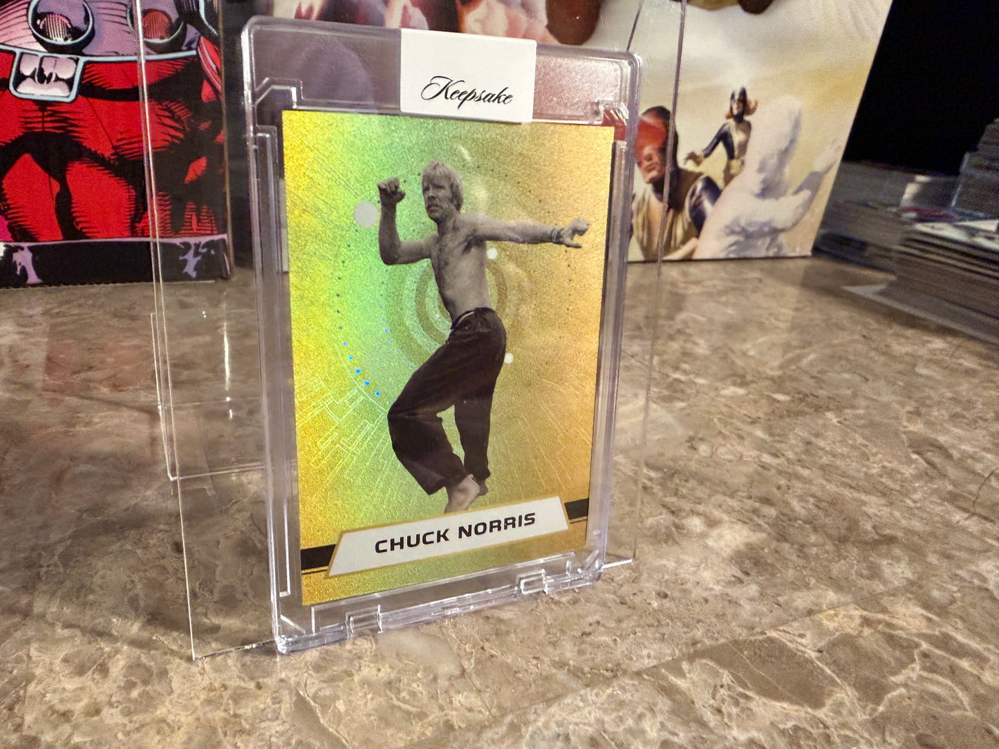 2026 Keepsake Chuck Norris Collection Gold Prismatic 1/1 #17