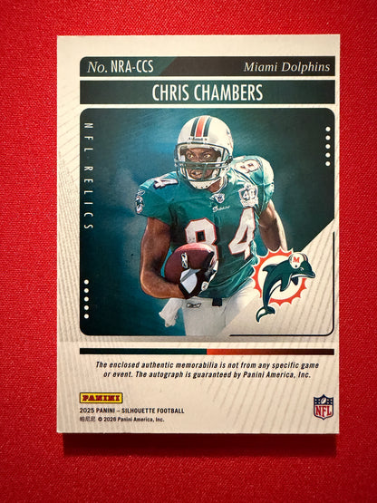 Chris Chambers 2025 Panini Silhouette NFL Relics Patch Auto /199