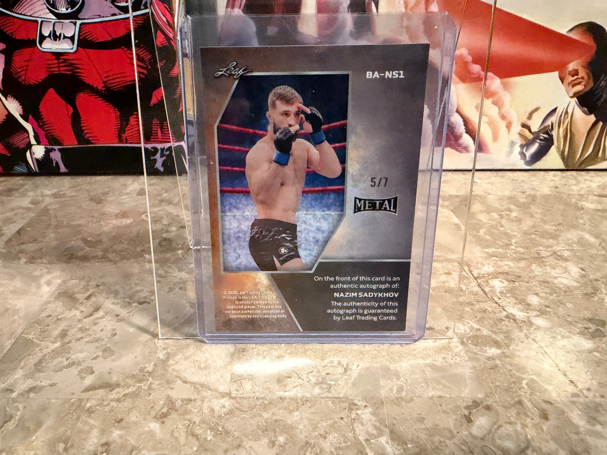 Nazim Sadykhov 2026 Leaf Metal Ring Kings Base Auto Purple /7