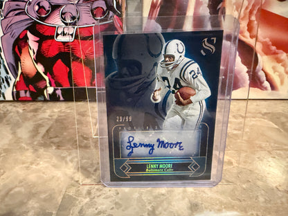 Lenny Moore 2025 Panini Silhouette Football Profile Signatures Auto /99