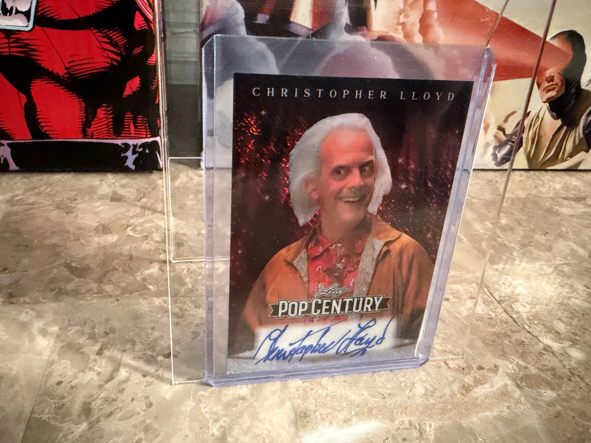Christopher Lloyd 2026 Leaf Pop Century Base Red Shimmer 1/1