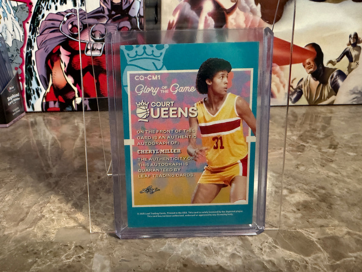 Cheryl Miller 2025 Leaf Glory of the Game Basketball Court Queens Auto /40