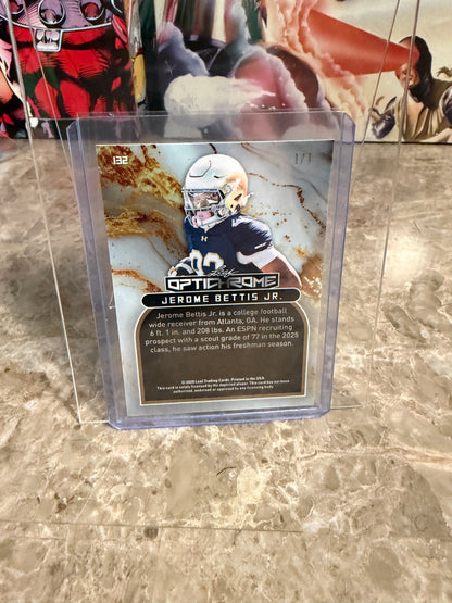 2026 Leaf Optichrome Football Jerome Bettis Jr. White Prismatic 1/1