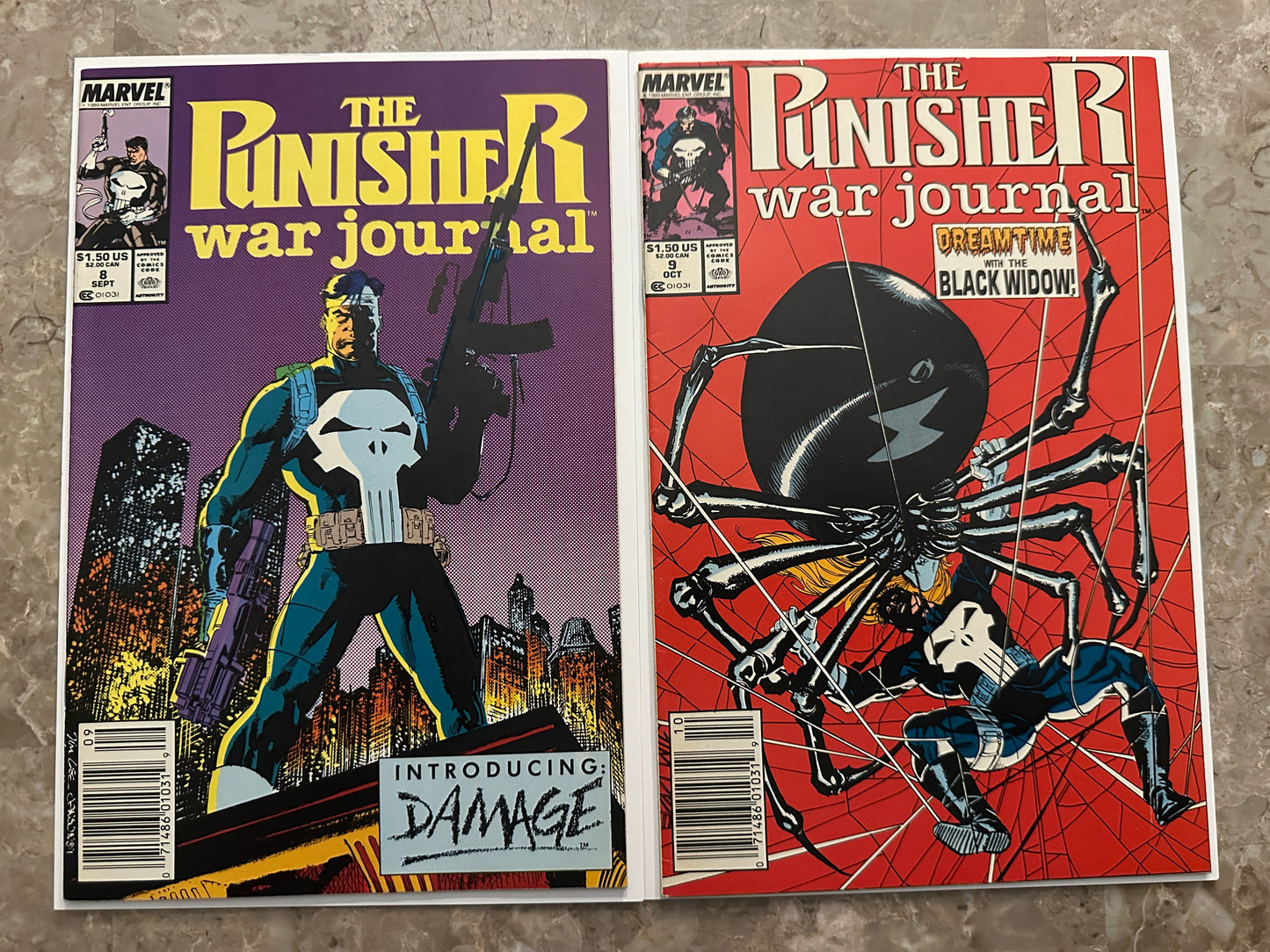Punisher War Journal #1-14 High Grade Newsstand Starter Set (1988 Marvel)