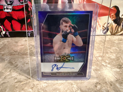 Nazim Sadykhov 2026 Leaf Metal Ring Kings Base Auto Purple /7