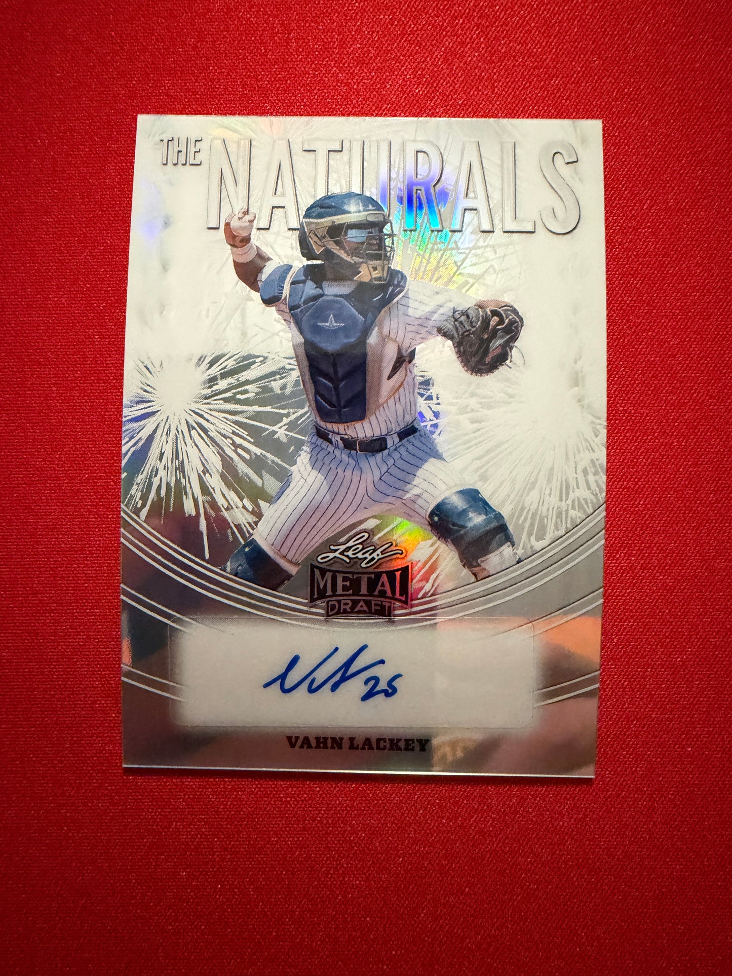 Vahn Lackey 2026 Leaf Metal Draft Edition Baseball Naturals Auto #TN-VL1