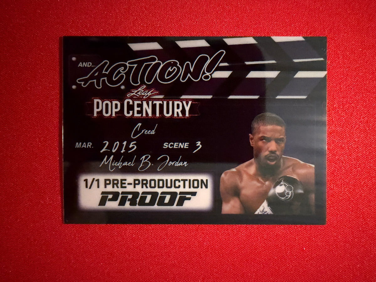 Michael B Jordan 2026 Leaf Pop Century And…Action! Auto Creed 1/1 Proof