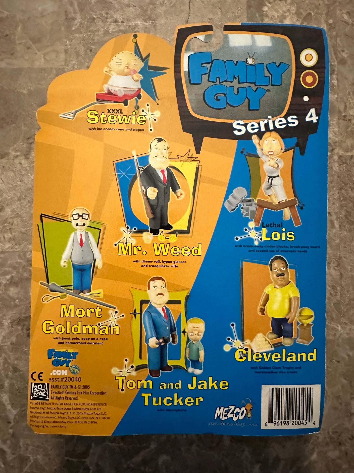Family Guy Series 4 Mort Goldman Action Figure (Mezco) - New/Sealed