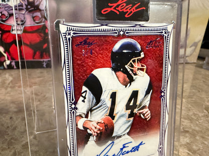 Dan Fouts 2026 Leaf Art of Sport Base Auto Purple /4