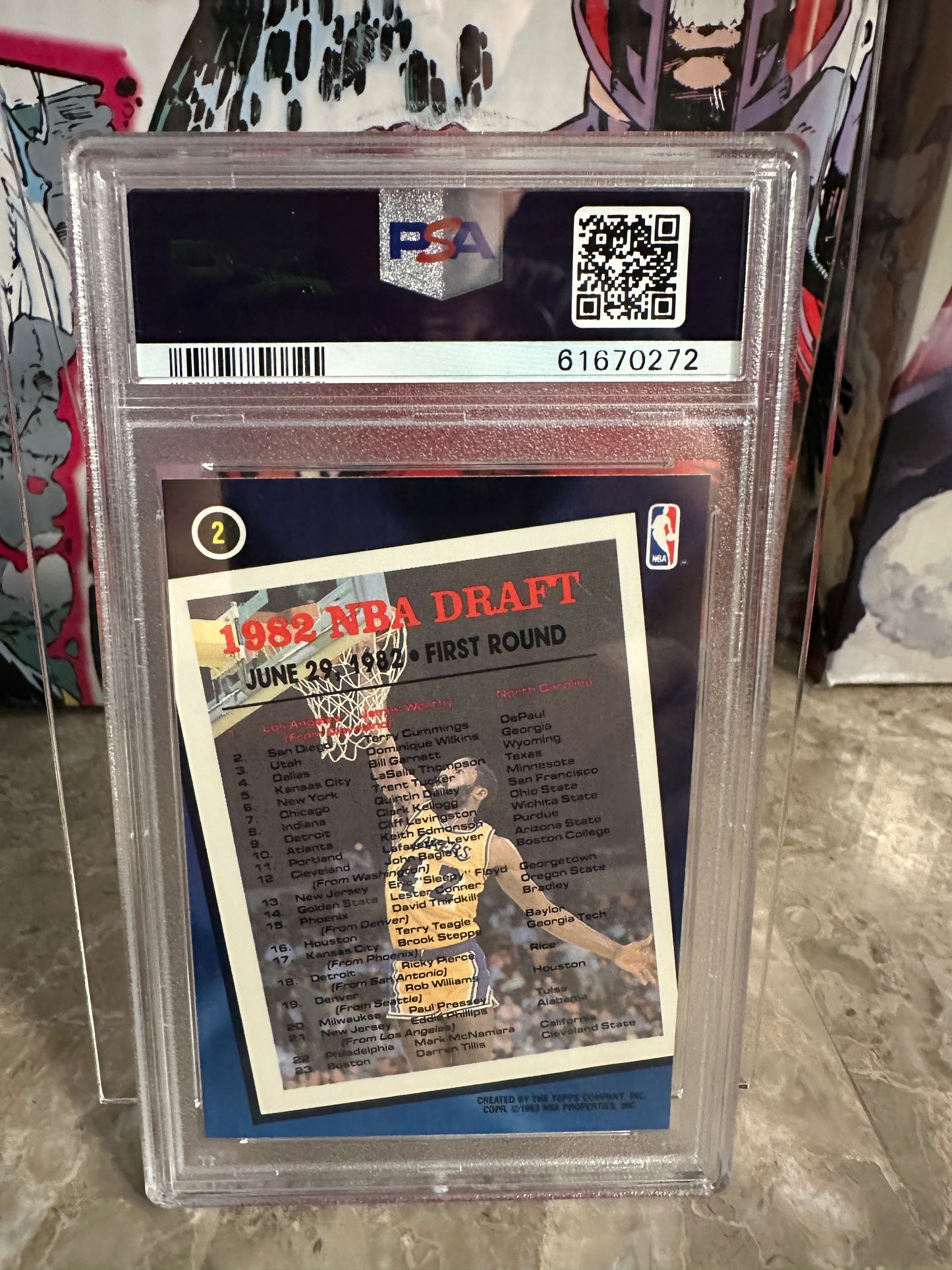 James Worthy #2 PSA 9 (1992 Topps Archives) - Gold
