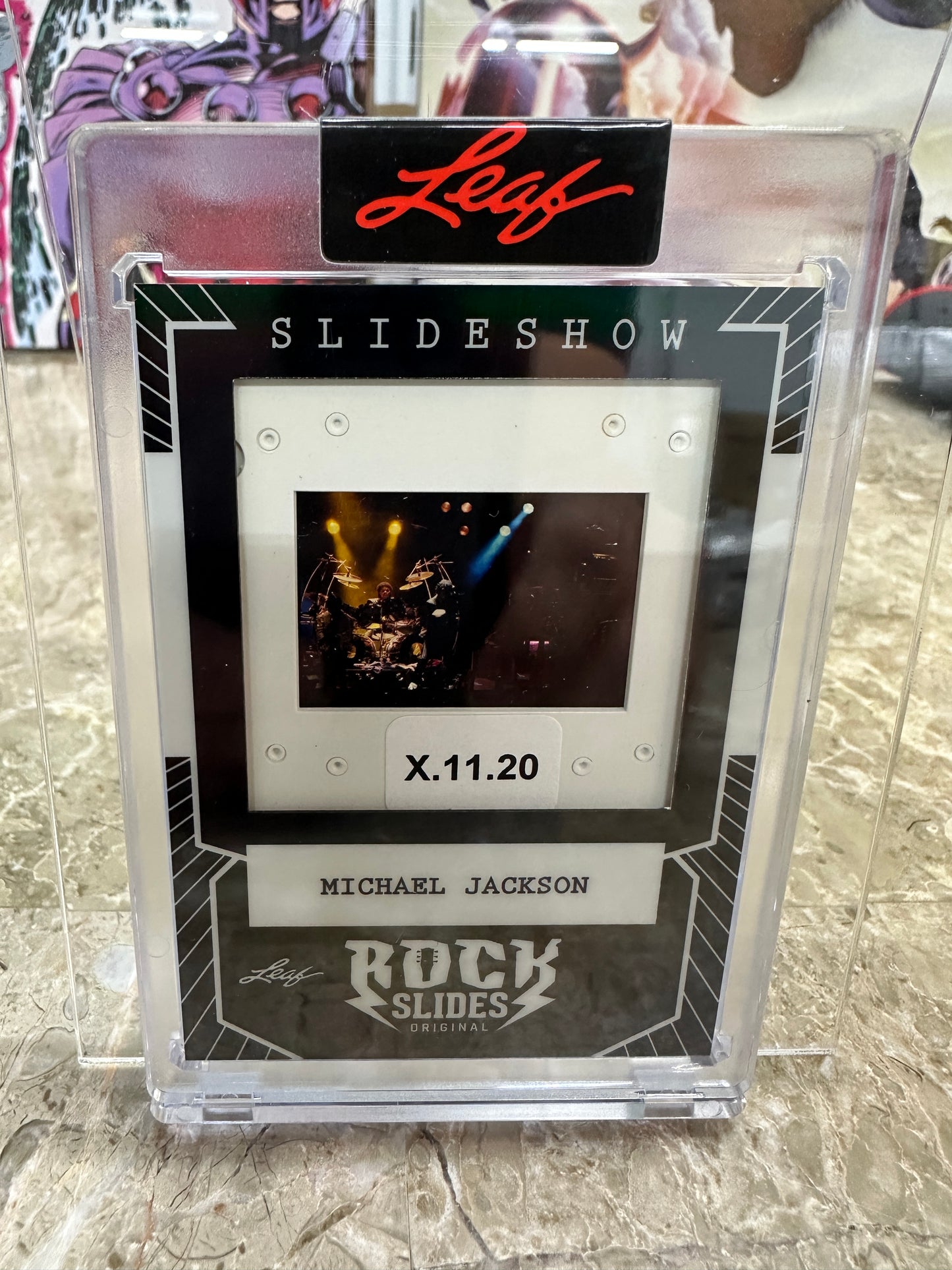 2026 Leaf Slideshow Michael Jackson Encased Rock Slides White Glove MJ
