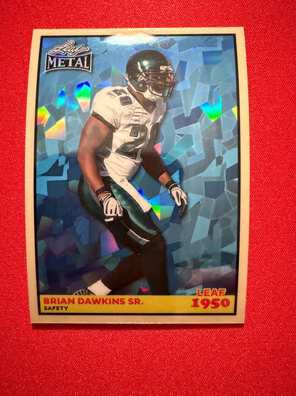 2026 Leaf Metal Football Brian Dawkins Sr. 1950 Platinum Crystal /8