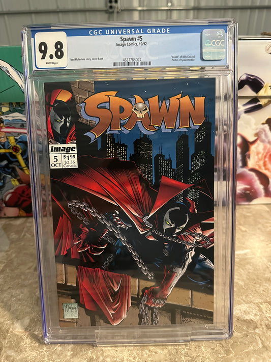 Spawn #5 CGC 9.8 (Marvel 1992) - Brand New Case