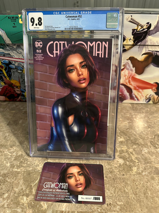 Catwoman #52 CGC 9.8 Will Jack KRS Comics Edition (2023 DC) - w/ COA