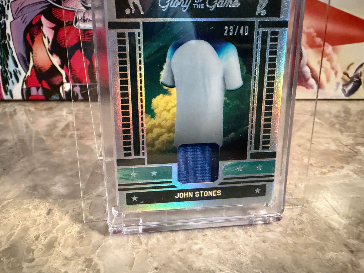 John Stones 2026 Leaf Glory Of The Game Soccer Game-Used Patch /40