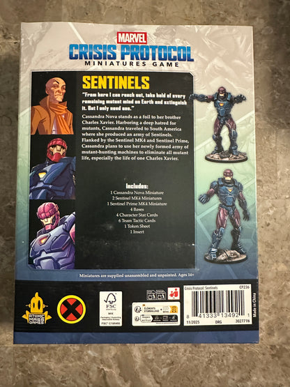 Marvel Crisis Protocol:  Sentinels Affiliation Pack