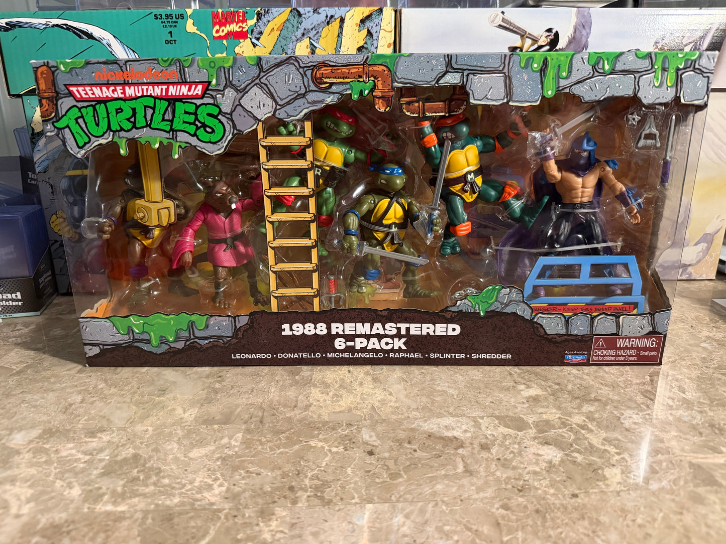 Teenage Mutant Ninja Turtles 1988 Remastered 6-Pack Action Figure Set